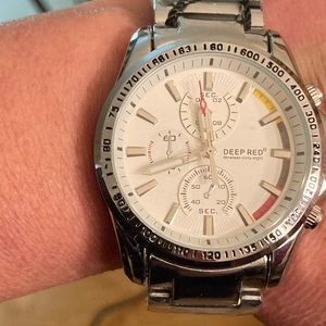 Deep Red fashion watch